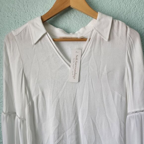 Soft surroundings boho free style tunic blouse - Picture 2 of 14